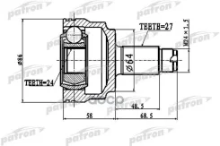 ���� (��� ������ ABS_! ) �������� 27x64x24 BMW 3 316 318 320 90- Patron ���. PCV1796 PCV1796 ����