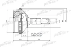 ���� ������ �-�� [A:21, B:34, C:48.5] Peugeot: 206 AT 02- Patron ���. PCV2056 PCV2056 ����