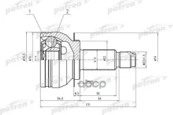 ���� ������ �-�� [A:27, B:30] Subaru: Legacy IV 03- Patron ���. PCV4042 PCV4042 ����