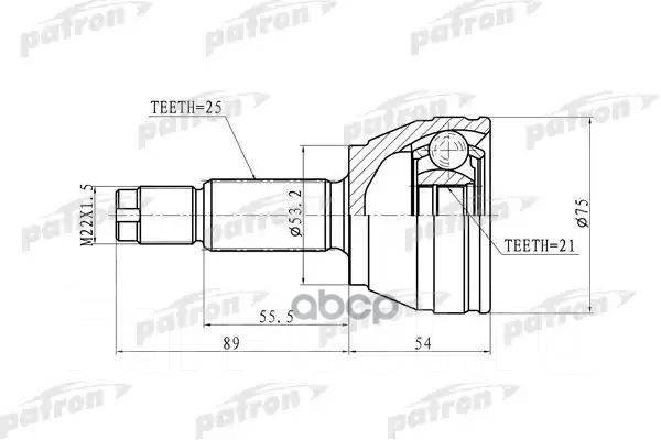   25X53.2x21 Ford: Focus 00-03 Sohc  Patron . PCV9105 PCV9105 