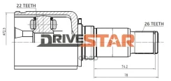 ���� ���������� ������ 22x40x26 Drivestar ���. ICJS0003FR ICJS0003FR ����