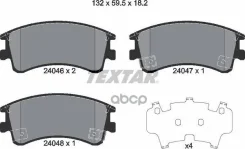 ������� ��������� �������� ������ Mazda: 6 02-, 6 Hatchback 02-, 6 Station Wagon 02-, Textar ���. 2404601 2404601 ����