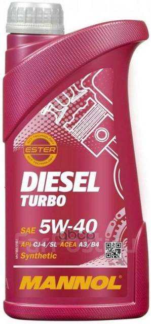 Масло Моторное 5W40 Mannol 1Л Синтетика Diesel Turbo Ci-4/Sl, B4/A3 ...