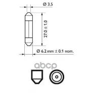 �����! (3W) 12V T6.2x27 SV6 ���������� �����. ��������� ���������, ��������� ����� Philips ���. 12818CP 12818CP ����