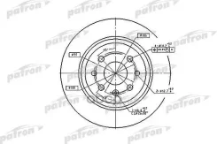 ���� ��������� ���� OPEL: Vectra B 95-02, Vectra B ������ 95-03, Vectra B ��������� 96-03 Patron ���. PBD2772 PBD2772 ����