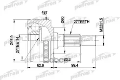 ���� ������ �-�� 27x59.8x27 ABS:48T Mercedes-BENZ: VITO 96- Patron ���. PCV1298 PCV1298 ����