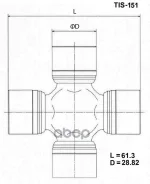���������� ������ 23,82/61,30 TIS-156 ���� KG417/026. CN.02.15701 TOYO ���. TIS-151 TIS151 ����