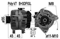 ��������� Toyota Avensis/Camry 2.4 03- 100A Era ���. 209366 209366 ����