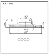 ���� ����. Hyundai Accent I 10.1994 - 01.00, Pony 10.1985 - 09.1989 Allied Nippon ���. ADC1003V 5171221350 5171221B00 51712241 ADC1003V ����