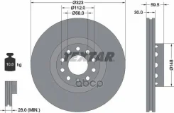 ���� ��������� �������� 323mm Textar ���. 92122103 92122103 ����