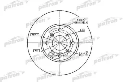 ���� ��������� ������ Honda: Accord VII 98-02, Accord VII Aerodeck 98-, Accord VII Hatchback 99-02 Patron ���. PBD4151 PBD4151 ����