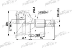 ���� ������ �-�� Peugeot: 305 82-89, 405 1.4-1.9 5.87-, Citroen: ZX 1.1/1.4/1.6/1.8 3.91- Patron ���. PCV1015 PCV1015 ����