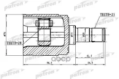 ���� ���������� ������ 28x35x25 Honda Civic/Civic Ferio EK/EJ9 95-01 Patron ���. PCV1023 PCV1023 ����