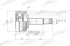 ���� ������ �-�� 22x52x22 ABS:29T OPEL: Astra F 94-98 Patron ���. PCV1118 PCV1118 ����