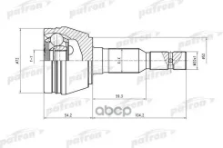 ���� ������ �-�� 33x52x28 OPEL: Astra 98- Patron ���. PCV1290 PCV1290 ����