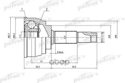 ���� �������� 25x49x29 Nissan Micra March K12 02- Patron ���. PCV1535 PCV1535 ����