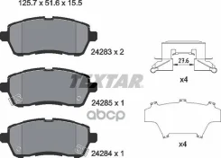 ������� ��������� �������� ������ Changan Mazda: 2 07-, 2 ����� 07- Daihatsu: Materia 06- Mazda: 2 07- Textar ���. 2428303 2428303 ����