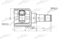 ���� ���������� 23x40x22 FORD Focus II 04- Patron ���. PCV3085 PCV3085 ����