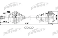 ������� �������� ����� 36x520x53 SEAT: LEON 99-, Toledo II 99-06, Skoda: Octavia 96-, Octavia Combi 98-, VW: BORA 98-05, BORA ��������� 99-05, GOLF IV...