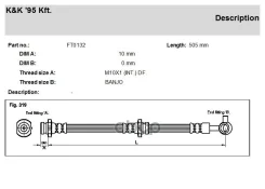 ����� ��������� Nissan X-Trail (T30) KK FT0132 SL 6101; PHD 664; LH6639; FT0132; BH-N519; BH-556-1; ADN 153221; 46210-8H30A; 46210-8H300; 304-53597; 2...