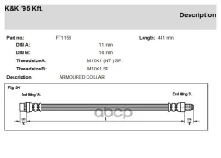 ����� ��������� Renault Ranch - 00.98- KK ���. ft1158 FT1158 ����