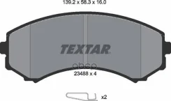 ������� ��������� �������� Textar 2348801 Mitsubishi Paj 2.5-3.5 (1990-00) Textar ���. 2348801 2348801 ����