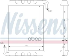 �������� ��������� ! �������� 283x221x35Scania 114/124/144/94/164 95 ��. DSC9/11/12/14/16 Nissens ���. 75000 75000 ����