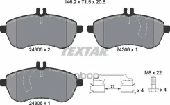 ������� ��������� �������� ������ Mercedes-BENZ: C Class 07-, C Class T-Model 07- � ������������� ��������� Q+ Textar ���. 2430602 2430602 ����