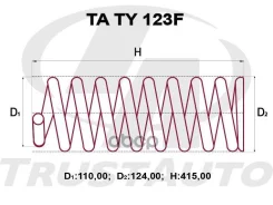 ������� �������� ��������� (TA); TA TY 123F 48131-60C90; �48131-60D00; �48131-60D40 LAND Cruiser UZJ200W (4.7 AT; Kinetic Dynamic Suspension System AX...