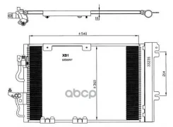 �������� ������������ � ���������� OPEL Astra 04- NRF ���. 35554 35554 ����