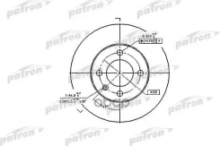 ���� ��������� ������ SEAT: Arosa 97-04, VW: LUPO 98-05, POLO 94-99, POLO 99-01, POLO ������ 94-99, POLO ������ 92-94 Patron ���. PBD2780 PBD2780 ����