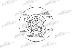 ���� ��������� ������ Daewoo: Leganza 97- [5 ������, 15 ������] Patron ���. PBD7092 PBD7092 ����