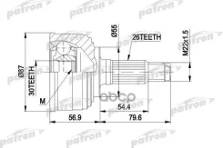 ���� ������ �-�� 26X55X30 D89.5 Honda: Civic IV 91-95, Civic IV Hatchback 91-95, Civic IV ���� 94-96 Patron ���. PCV1255 PCV1255 ����