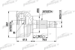 ���� ������ �-�� 26x55x30 ABS:D80 Honda: Civic IV 91-95, Civic IV Hatchback 91-95, Civic IV ���� 94-96 Patron ���. PCV1251 PCV1251 ����