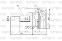 ���� �������� 32X56X26 Toyota Camry MCV20/SXV20 96-01 Patron ���. PCV2159 PCV2159 ����