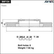 ���� ��������� Advics ���. B6F124 B6F124, Advics B6F124 ����
