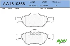 ������� ��������� �������� Toyota Yaris(P9/13) 1.0-1.4D 06, FORD Fusion 02/Fie ���� AYWIparts ���. AW1810356 AW1810356 ����