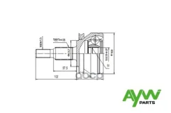 ���� ������� AW1510050 VW Transporter 5 1.9TD-2.0TD 03 AYWIparts ���. AW1510050 AW1510050 ����