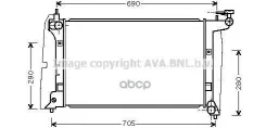 �������� ������� ���������� Toyota Corolla 1.4, 1.6 (0104) Ava ���. TOA2289 TOA2289 ����