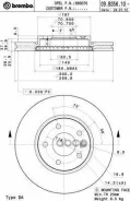 ���� ��������� (�������) Chevrolet Cruze 12-15 / Opel Astra 09-15 Brembo ���. 09. B356.10, �������� 09B35610 ����
