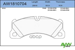 ������� ��������� �������� Porsche Cayenne 06/10, Panamera 09/09, VW Touareg AYWIparts ���. AW1810704 AW1810704 ����