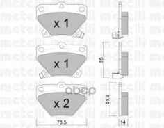 ������. ������. ������� Toyota Corolla 2002-, Yaris 2001- R Metelli ���. 2204240 �-� 2204240 ����