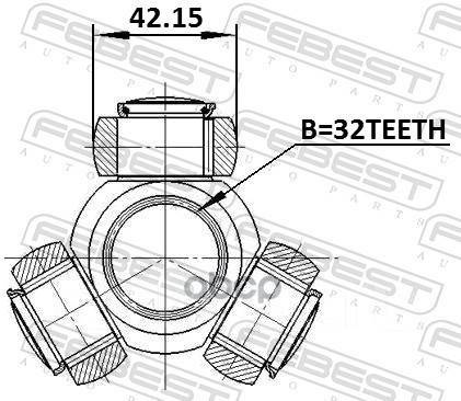  32X42.15 Febest . 0116ASV50 0116ASV50 