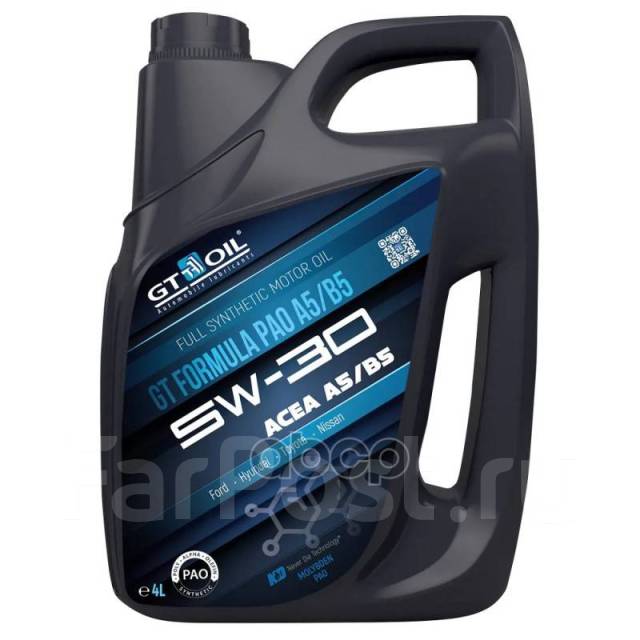 Масло Моторное 5W-30 Sl/Cf A5/B5 (4Л) GT OIL, 4,00 л. CF, SL, A5, B5 ...