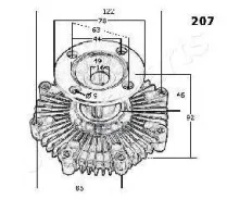 ���������� ����������� ��������� ���������� Japanparts ���. vc207 VC207 ����