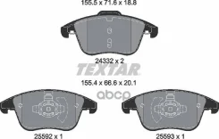 ������� �������� �������� Ford Mondeo V 1. �0/1. �5/1. �5TDCi/1. �6TDCi/2. �0/2. �0TDCI 14 Textar 2433205 Textar ���. 2433205 2433205 ����