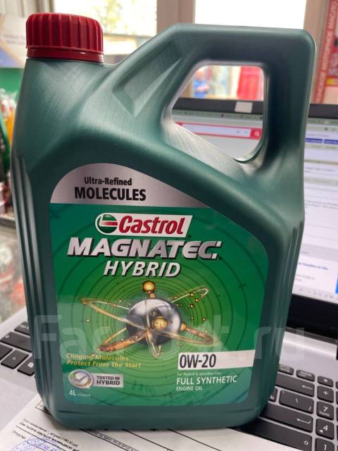 Моторное масло Castrol magnatec 0w20 hybrid 4л, синтетическое, 4,00 л ...