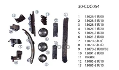 �������� ��� Nissan VQ35DE 2001-2005 (3 ����+3 ����������+ �����������+3 ���������)(13028-31U00) UM United Motors ���. 30CDC054 30CDC054 ����