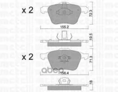 ������. ������. ������� Volvo XC90 2002- F Metelli ���. 2208330 �-� 2208330 ����