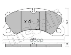 ������. ������. ������� Porsche Cayenne 10-, VW Touareg 10- 5.0TDI Front Metelli ���. 2209570 �-�, �������� 2209570 ����